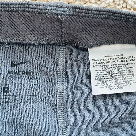 ⛷️ Nike ⛷️ Pro Hyperwarm AR4733-021 Women's Advance Performance Leggings Grey, M - Picture 8 of 11